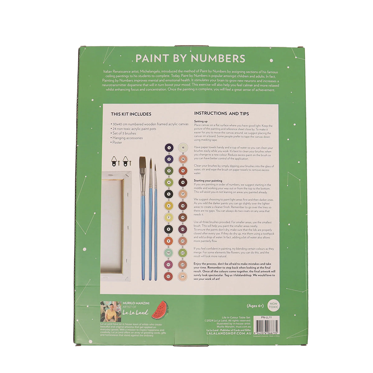 Paint By Number Life In Colour Table Set La La Land Run to the River