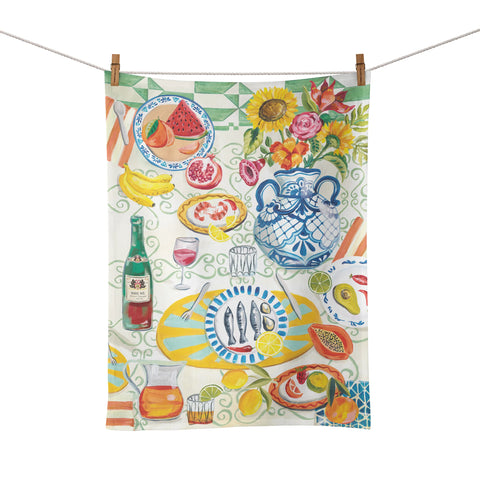 Tea Towel Life In Colour Table Set | La La Land