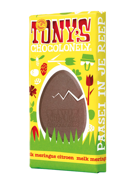 Tony's Chocolonely | Easter Bar Milk Meringue Lemon 180g