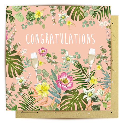 Floral Congratulations Card | La La Land