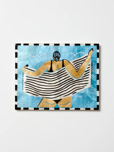 BEACH DAY WALL ART TOWEL OFF | Jones & Co