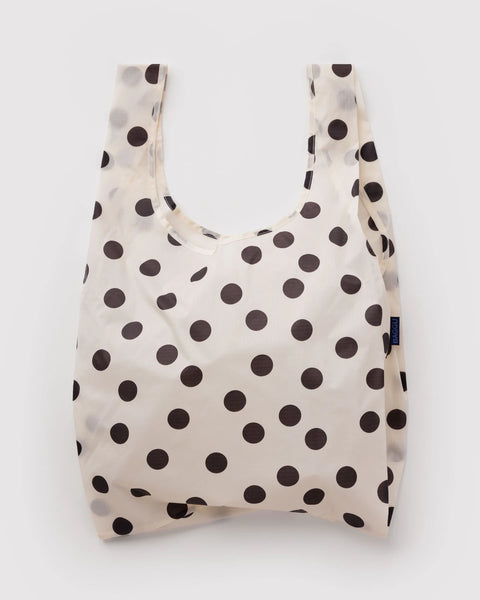 Baggu | Standard | Cream and Black Polka Dot
