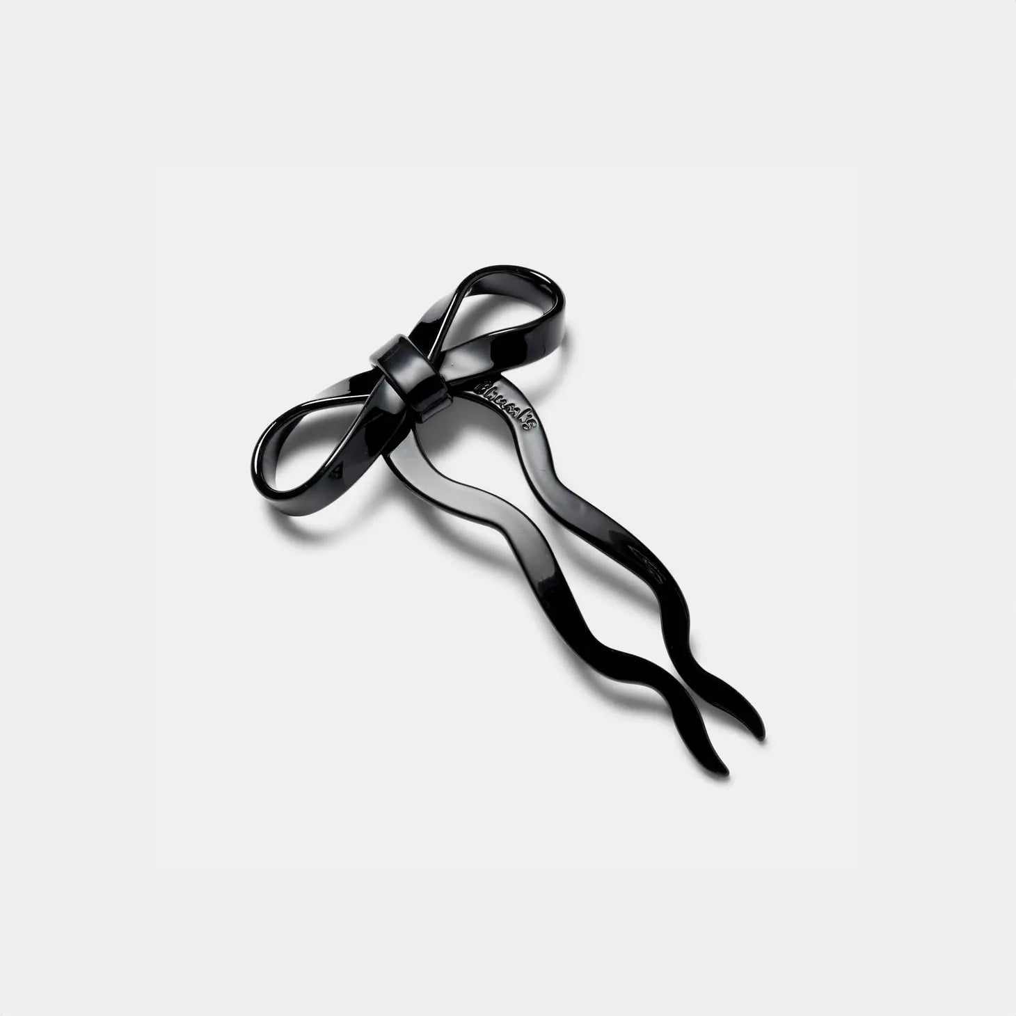 Small Bow Hairpin in Black | Chunks