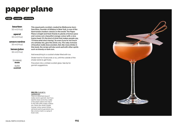 Equal Parts Cocktails The Simple Ratio for Spectacular Drinks By Fred Siggins | Hardie Grant