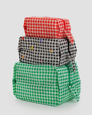 Baggu | 3D Zip Set | GINGHAM