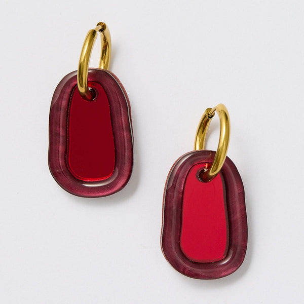 Cora Earrings - Plum | Martha Jean