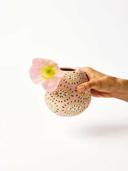 POLLEN VASE PINK EYES | Jones & Co