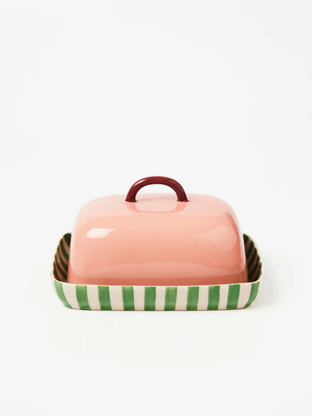 BLOOMIE PINK BUTTER DISH | Jones & Co