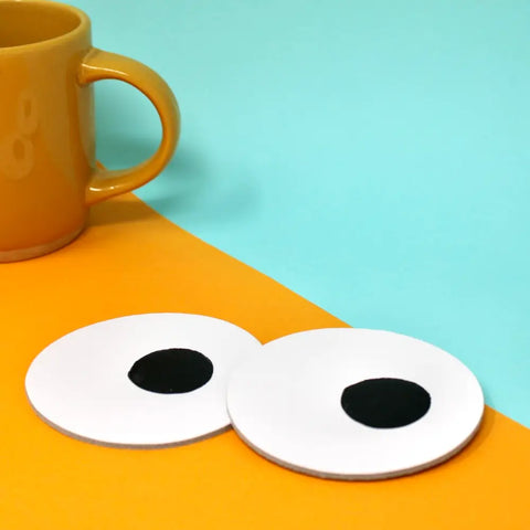 Googly Eye Coasters - Set of 4 | Ark Colour Design