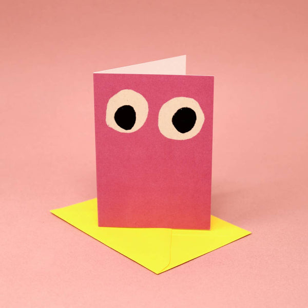 Googly Eye Mini Greetings Card | Ark Colour Design