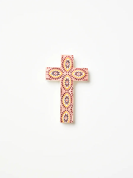 SAMIRA SMALL CROSS PINK EYES   | Jones & Co