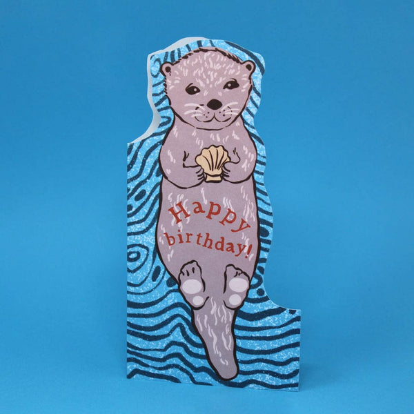 Otter Shaped Greetings Card | Ark Colour Design
