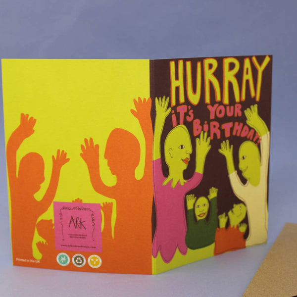 Birthday Hurray Greetings Card | Ark Colour Design