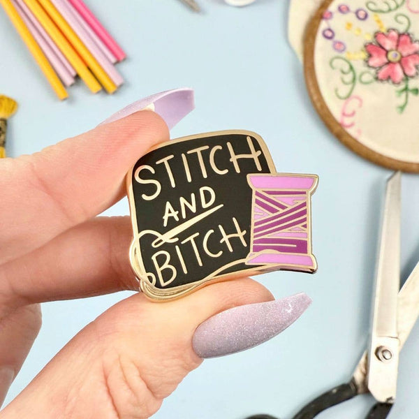 Stitch And Bitch Lapel Pin | Jubly-Umph
