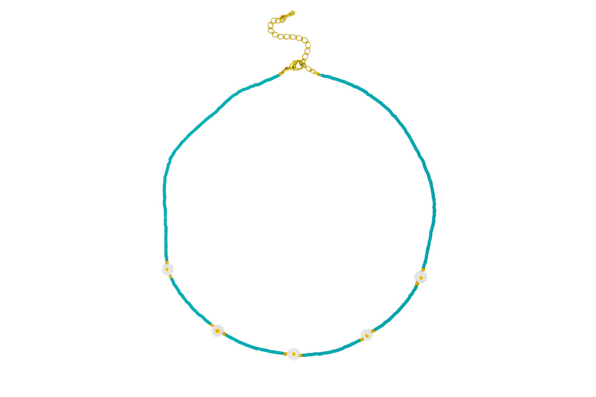 Turquoise Seaside Daisy Necklace | Tiger Tree