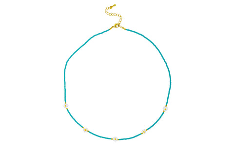 Turquoise Seaside Daisy Necklace | Tiger Tree