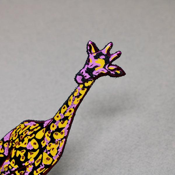 Giraffe Shaped Leather Bookmark | Ark Colour Design