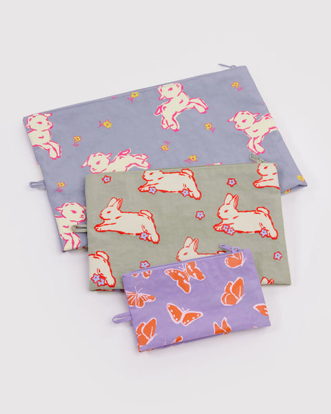 Baggu | Go Pouch Set | Spring Animals