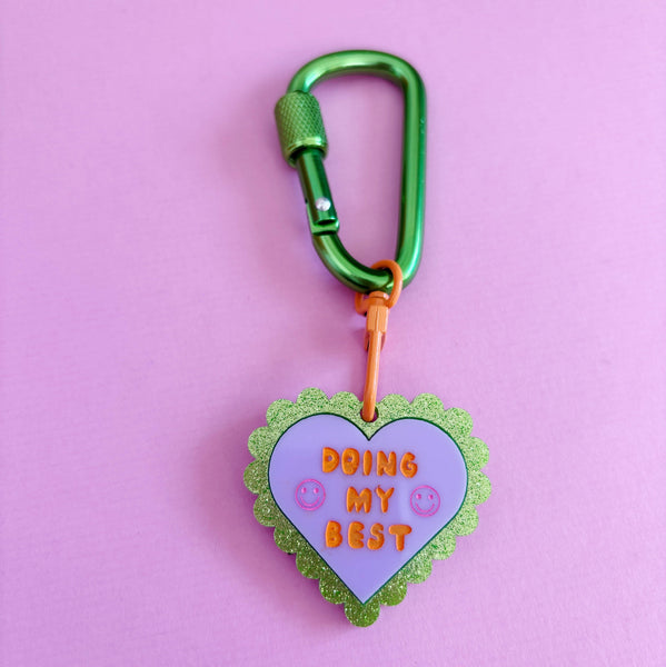 Doing My Best Carabiner Keyring | Studio Flos