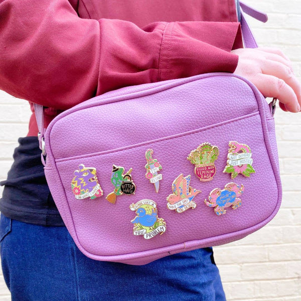 Filled With Feminine Rage Lapel Pin | Jubly-Umph