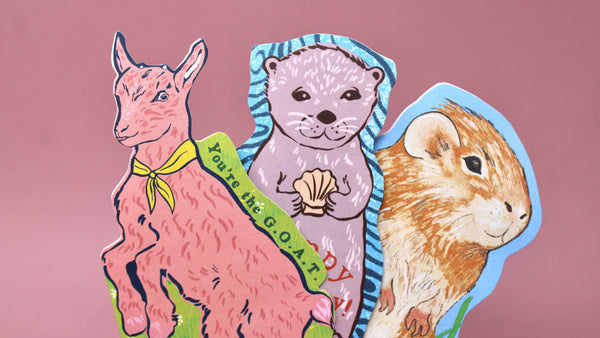 GOAT Shaped Greetings Card | Ark Colour Design