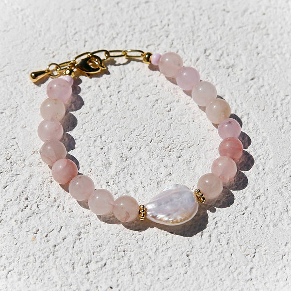 Rose Quartz Pearl Bracelet | Kingston Jewellery