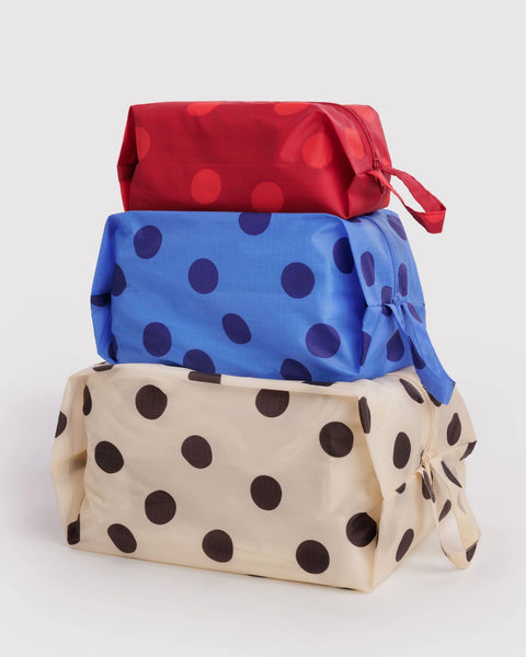 Baggu | 3D Zip Set | Polka Dot Mix