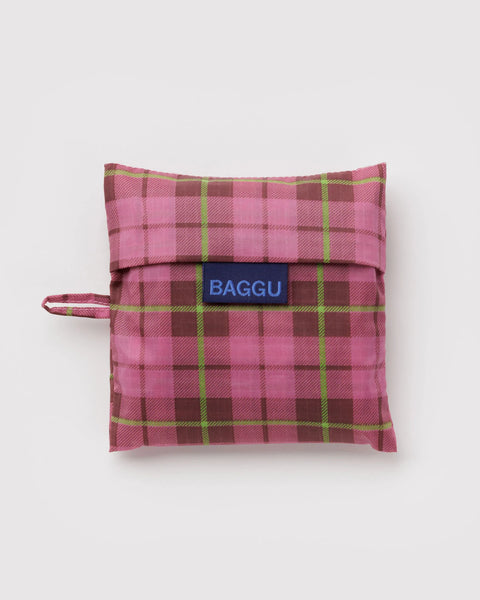 Baggu | Standard | Azalea Pink Tartan