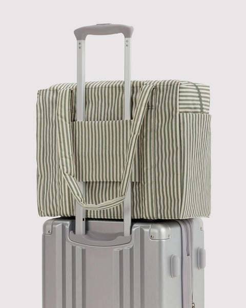 Baggu | Small Cloud Carry-On | Sage Stripe