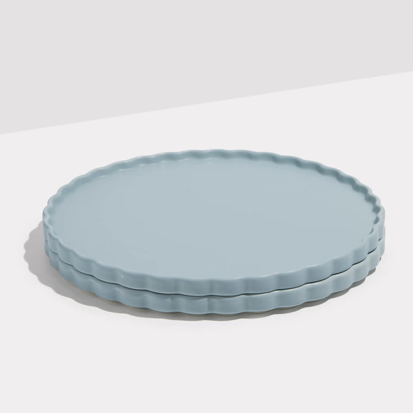 Ceramic Dinner Plate - Set of 2 | Blue Grey | Fazeek