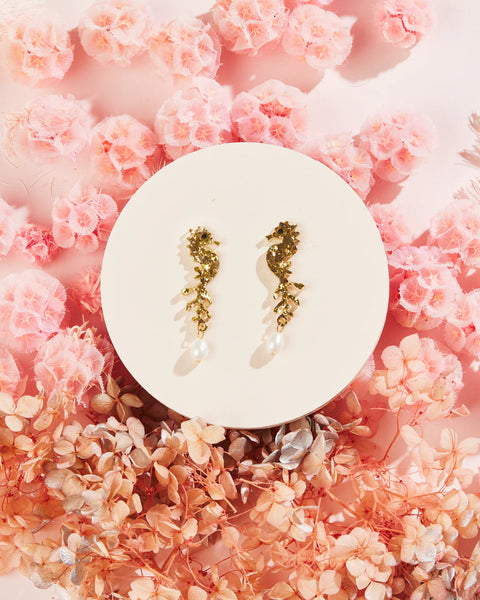 Seahorse + Pearl | Martha Jean | GOLD