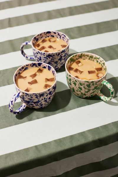 SPLATTER CHINO MUG BLUE | Jones and Co .