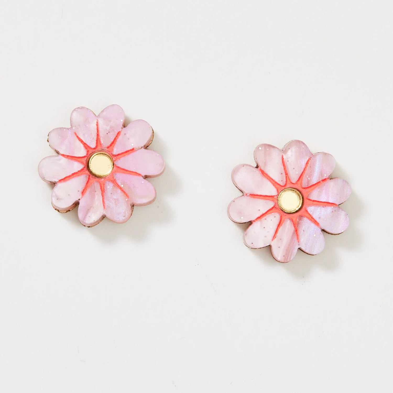 Vera Earrings - Pink / Gold | Martha Jean