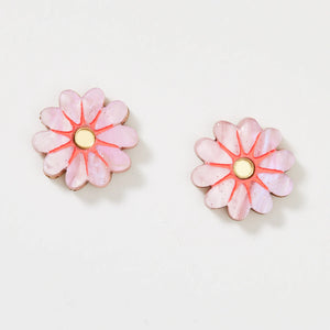 Vera Earrings - Pink / Gold | Martha Jean