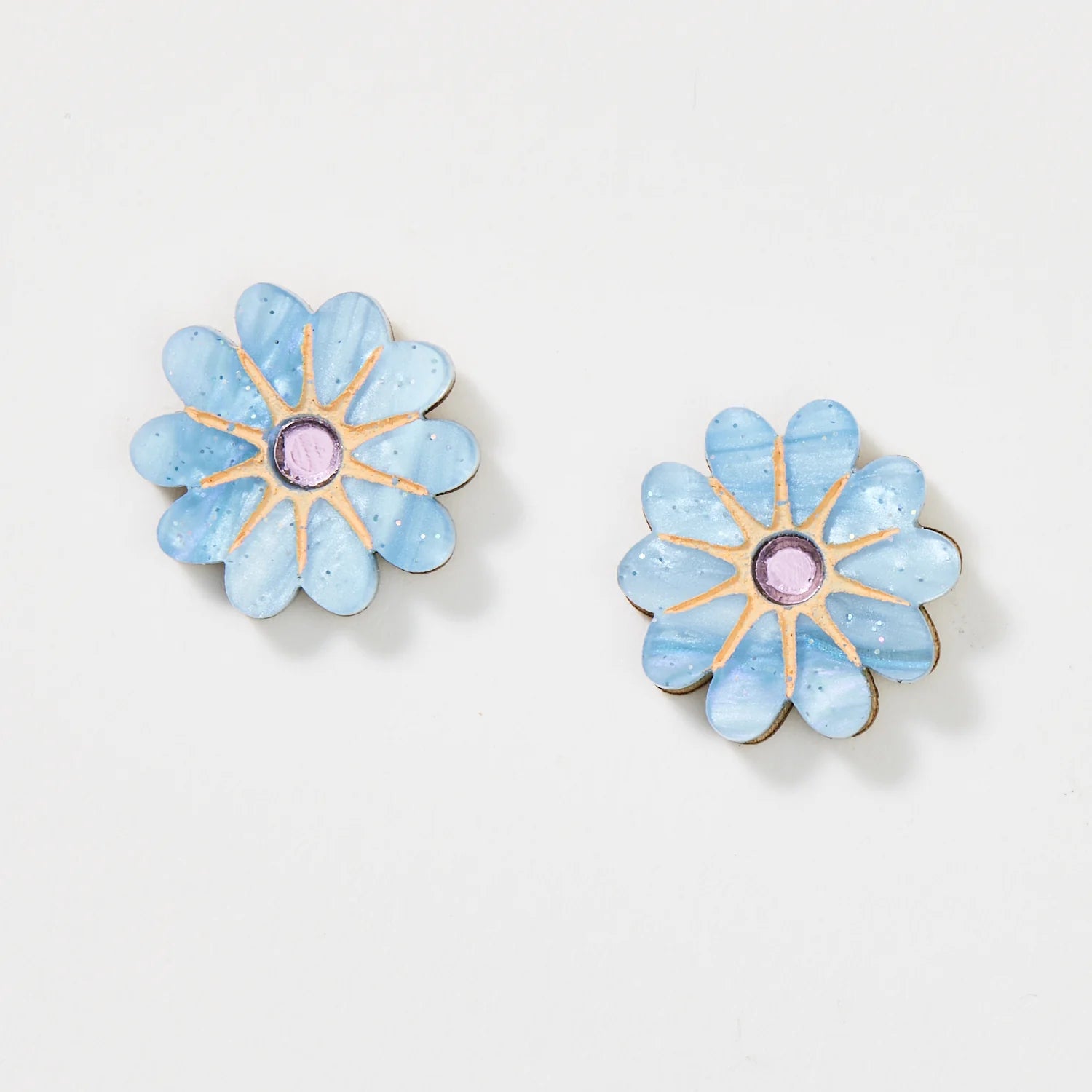 Vera Earrings - Blue / Lilac | Martha Jean