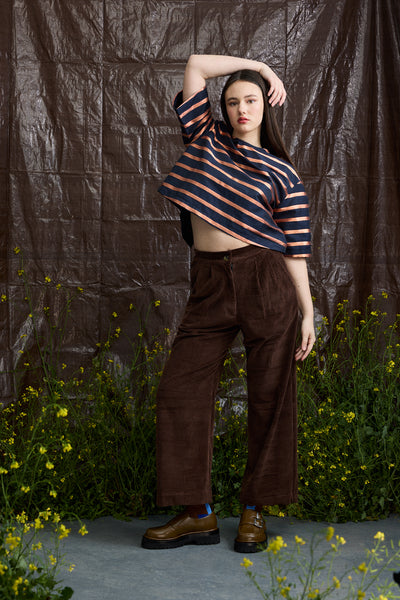 Harper Pant - Cocoa Corduroy | Wolf & Mishka