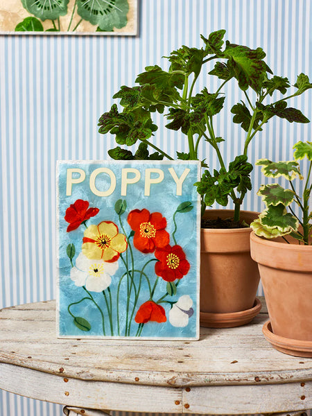 MARKET WALL ART POPPY  | Jones & Co