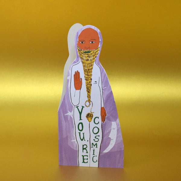 You're Cosmic Shaped Greetings Card | Ark Colour Design