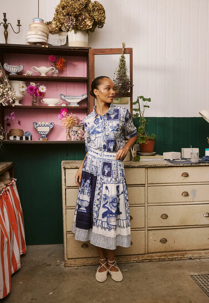 Summer Shirt -Lyon Tile | Nancybird