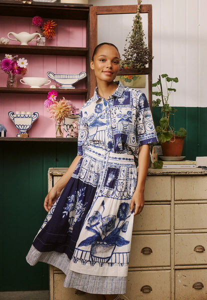 Summer Shirt -Lyon Tile | Nancybird