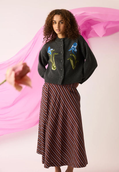 Wave Skirt - Twilight Stripe | Nancybird