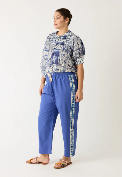 Isla Pants - Blue Border | Nancybird
