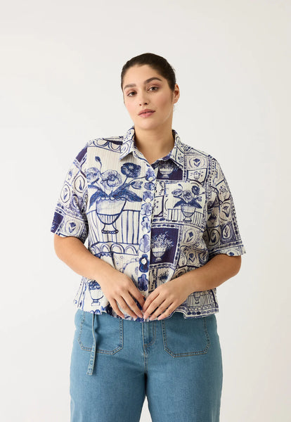 Summer Shirt -Lyon Tile | Nancybird
