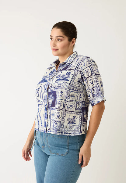 Summer Shirt -Lyon Tile | Nancybird
