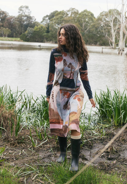 Reyes Dress - Night Herons | Nancybird
