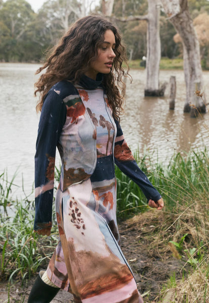 Reyes Dress - Night Herons | Nancybird