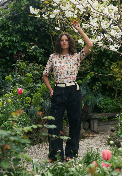 Grace Tee - Warm Watercolour | Nancybird