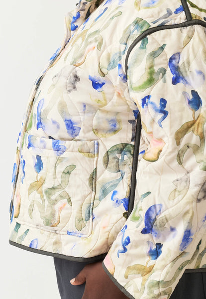 Suri Jacket - Blue Watercolour | Nancybird