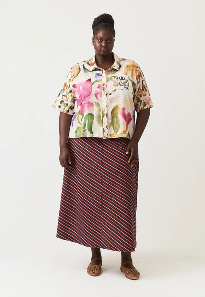 Summer Shirt - Watercolour Collage | Nancybird