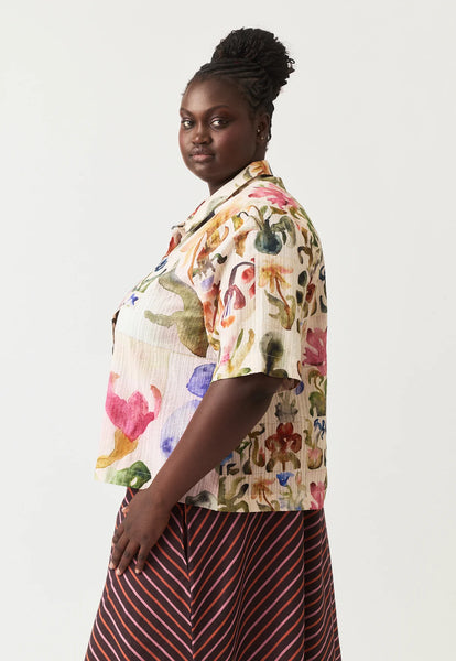 Summer Shirt - Watercolour Collage | Nancybird